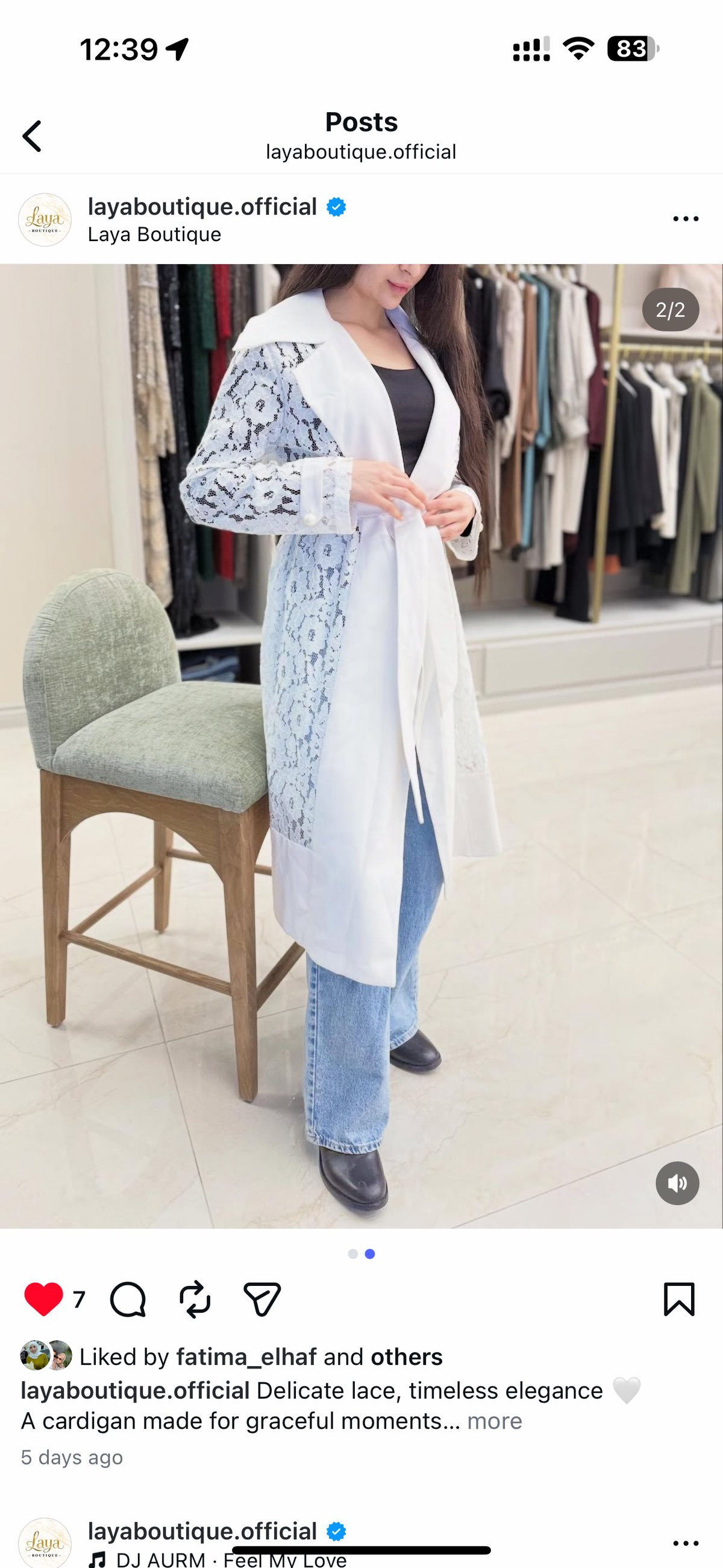 Lace Cardigan Serpil cream