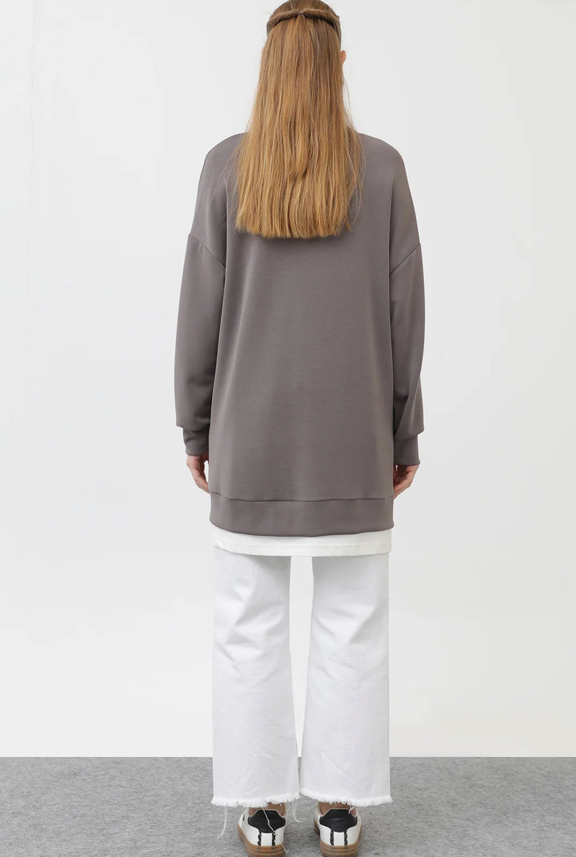 Two zone zipper tunic Puane