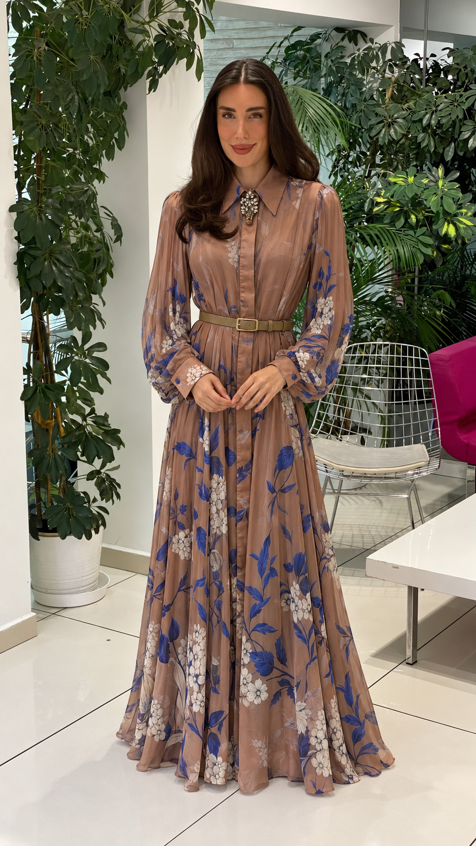 Dressy silk dress