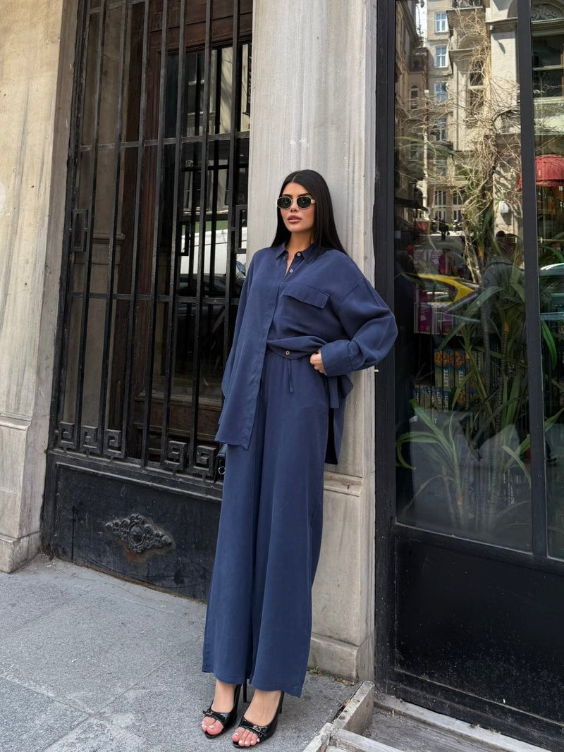 Tencel Navy Set Gomlex