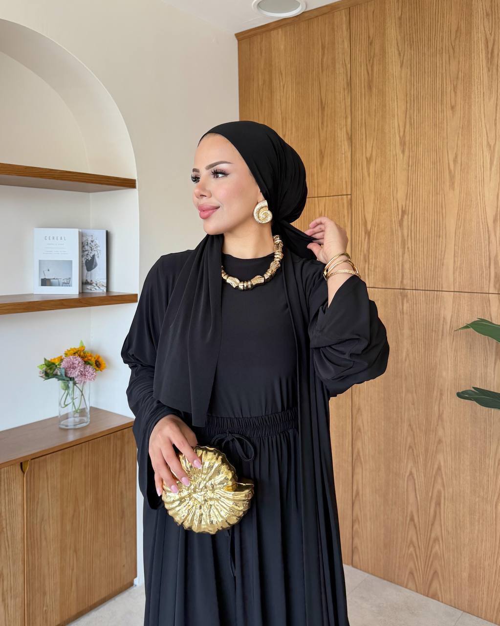 Long cardigan 3 piece set