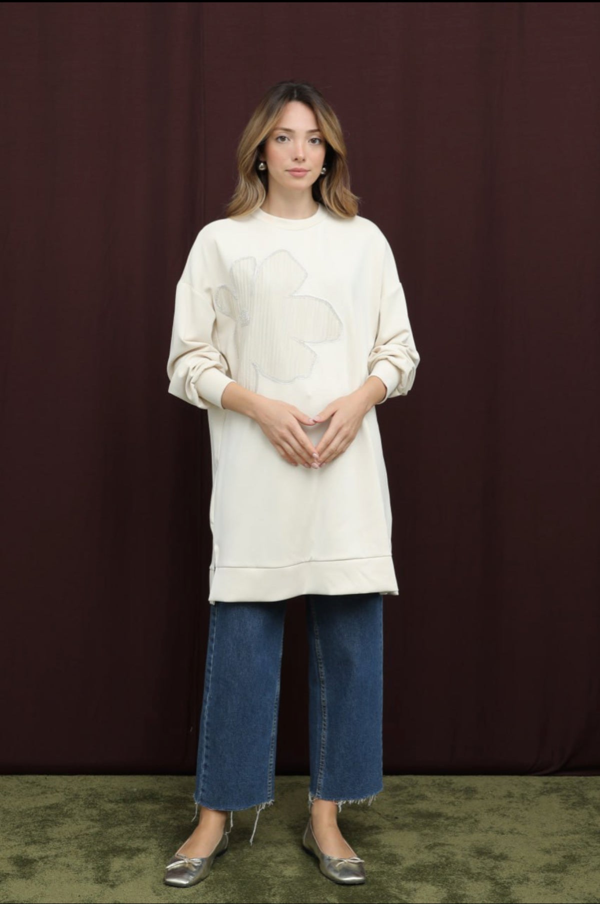Flower Sweatshirt Puane