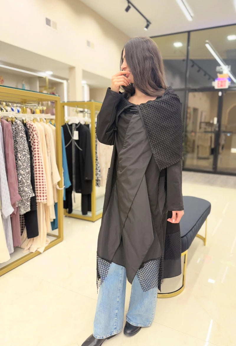 Long Cross Cardigan Eski