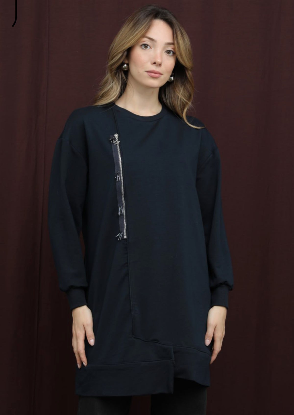 Front zipper tunic Puane