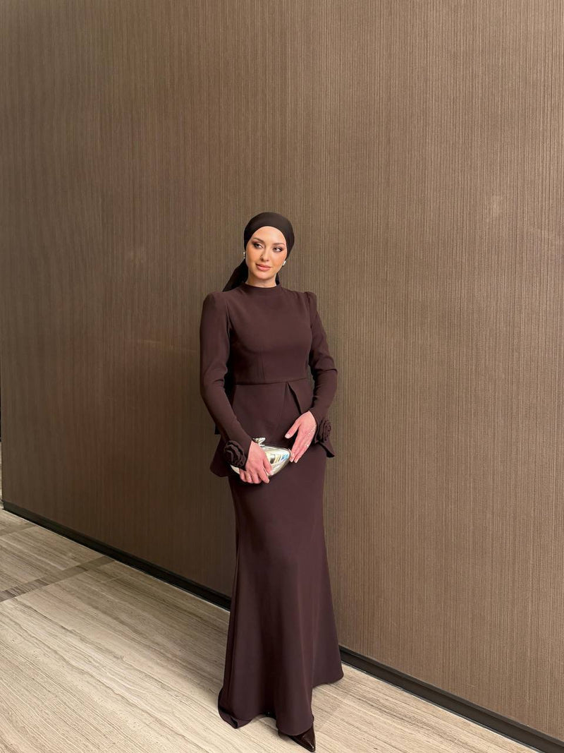 Dressy brown dress
