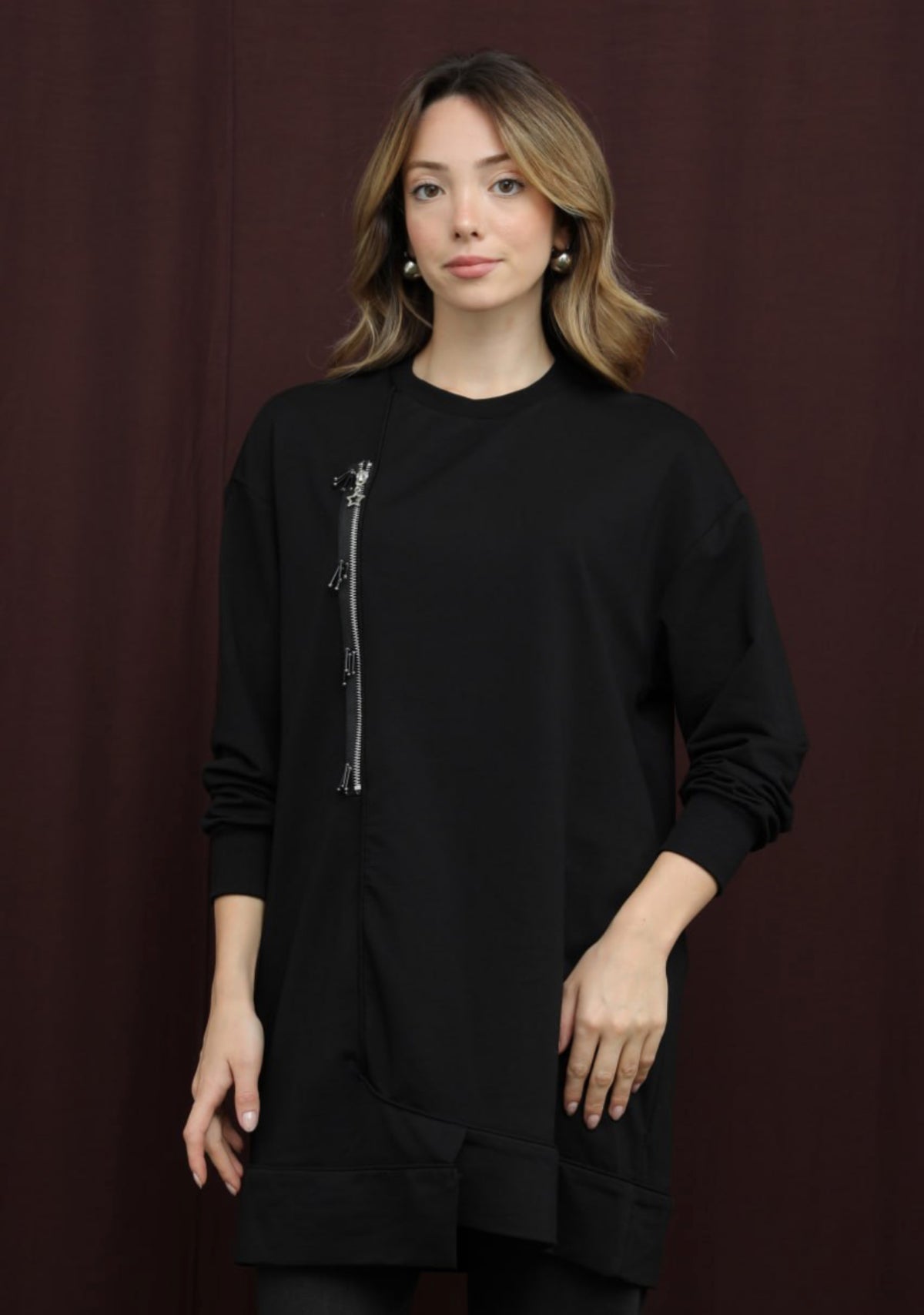 Front zipper tunic Puane