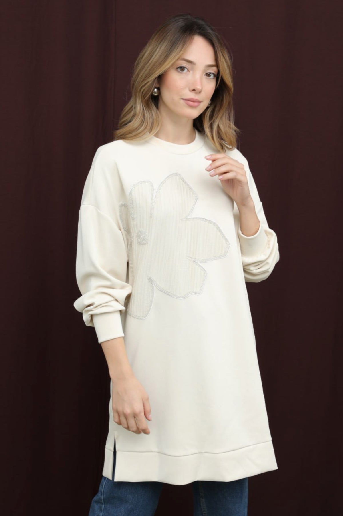 Flower Sweatshirt Puane