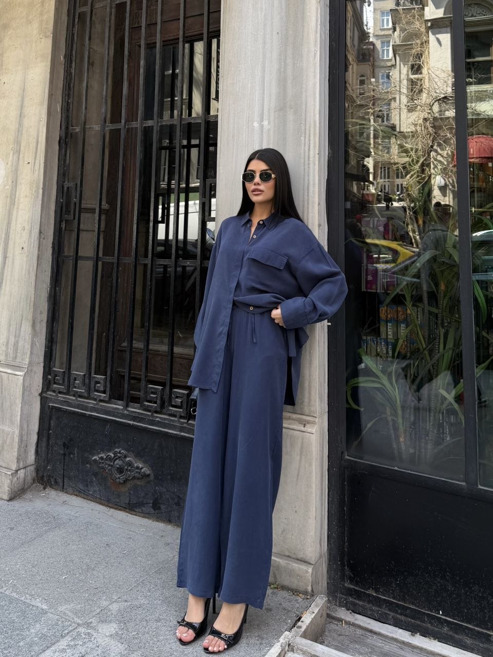 Tencel Navy Set Gomlex