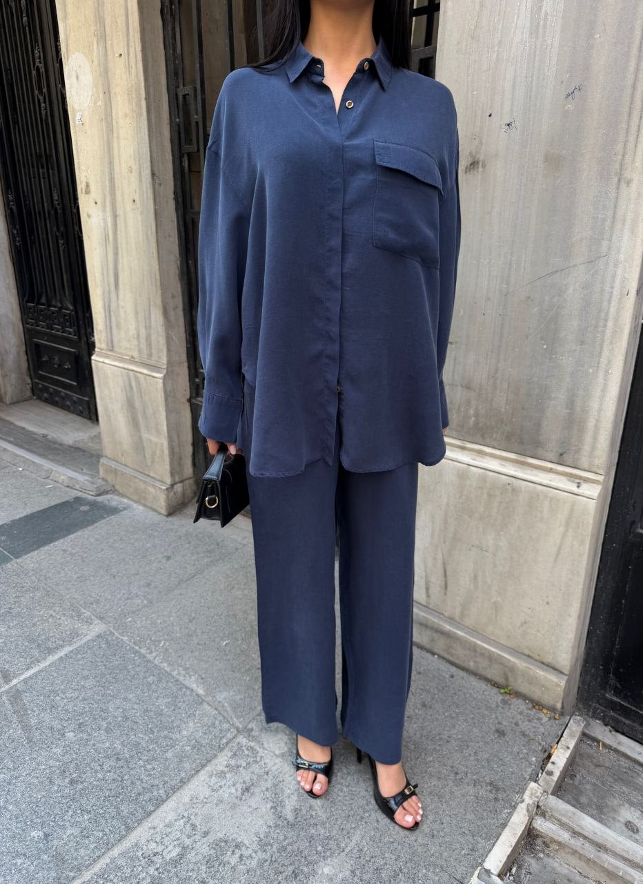 Tencel Navy Set Gomlex
