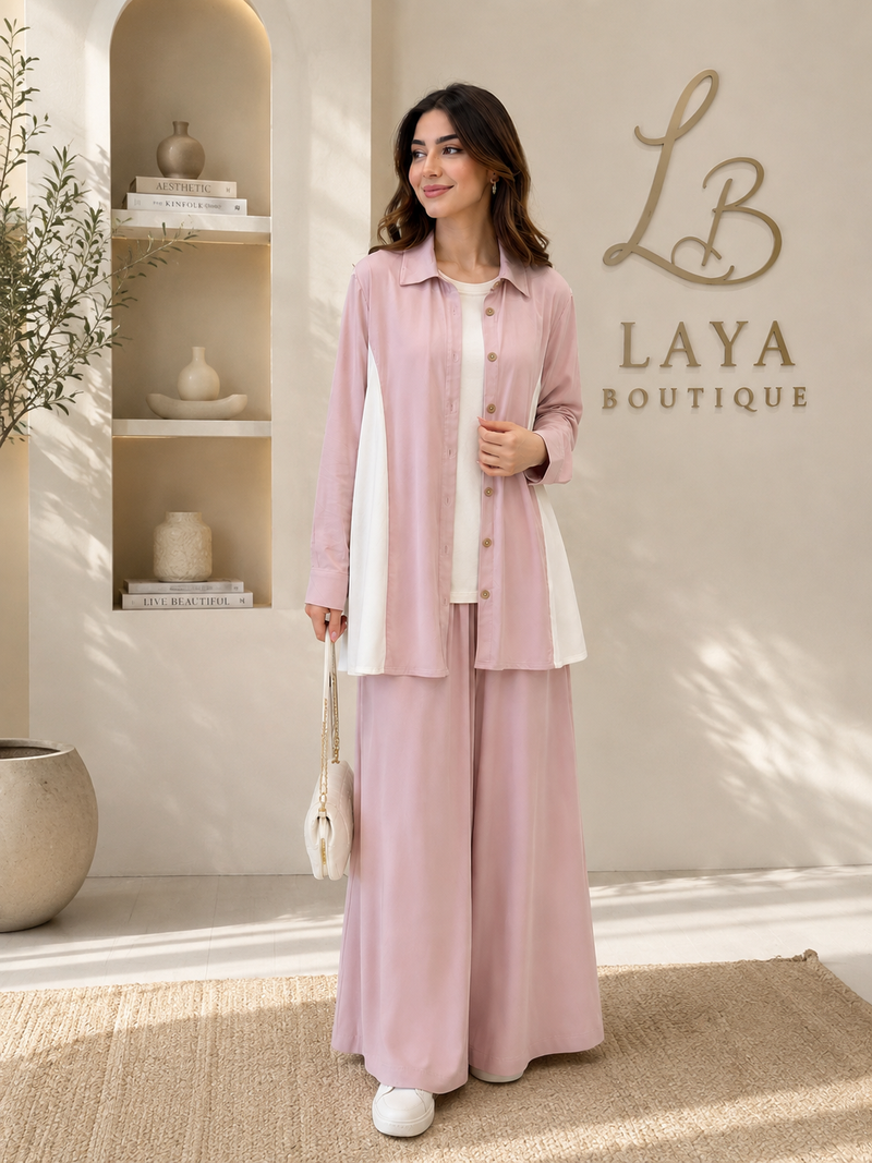 3 piece pink set