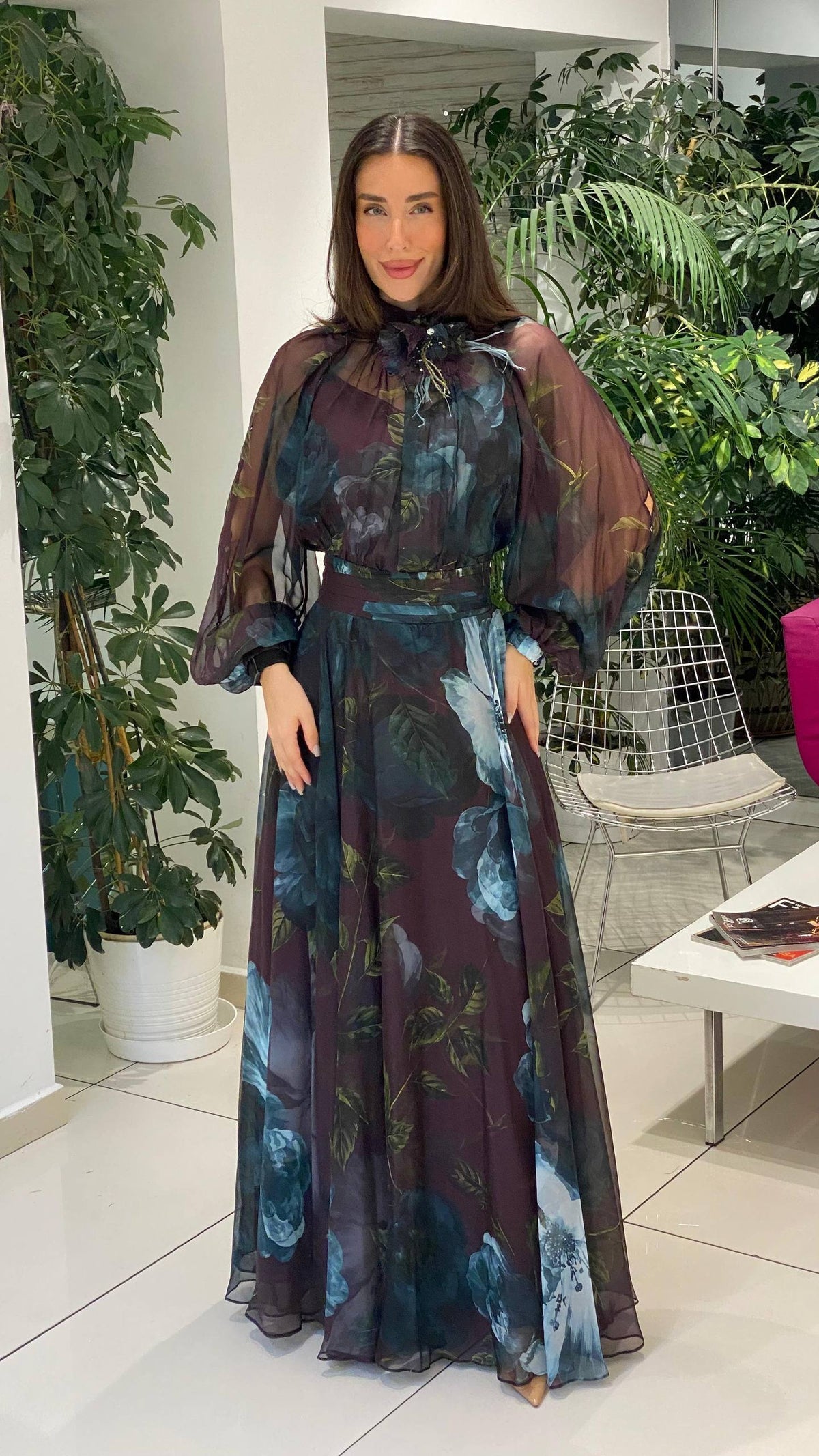Dressy silk dress