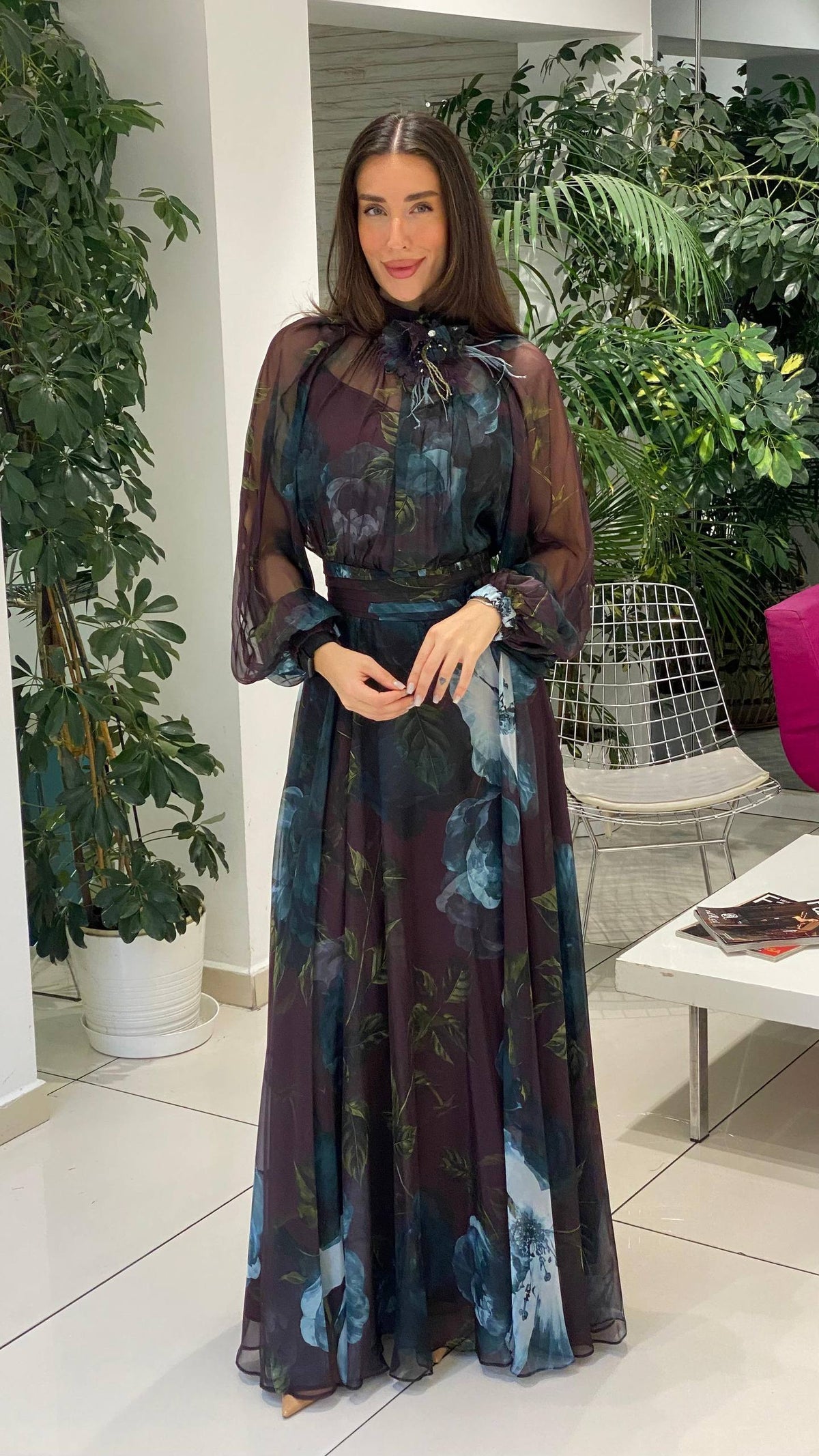 Dressy silk dress