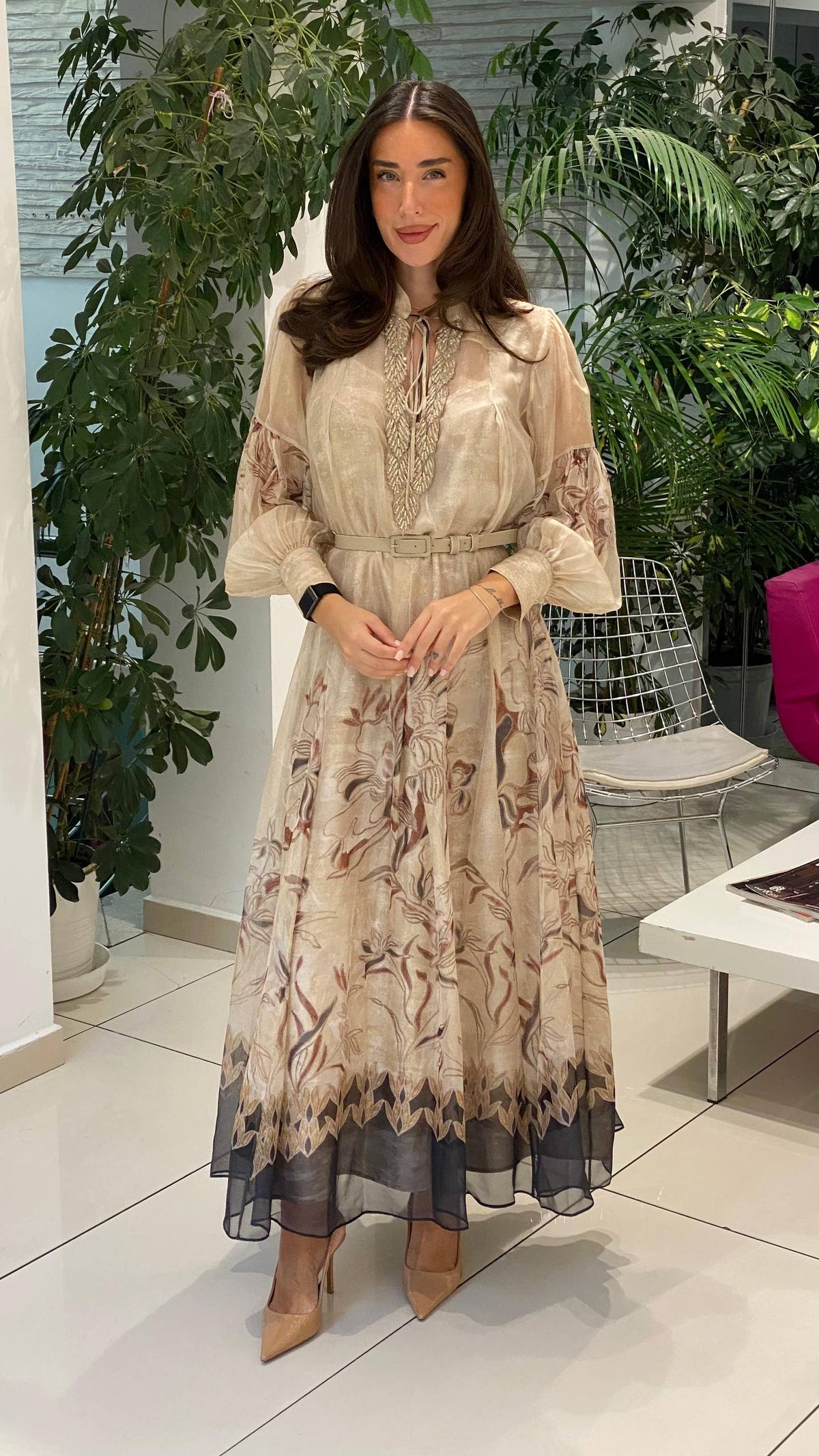 Dressy silk dress