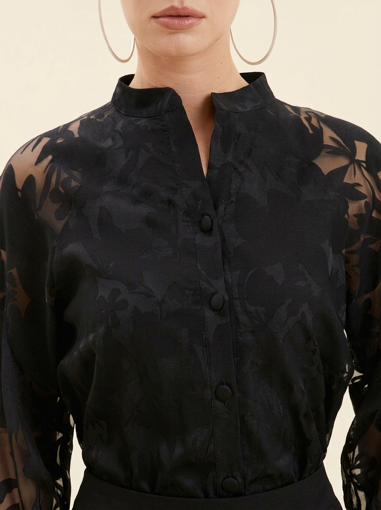 Black Ruffle Verda Dress