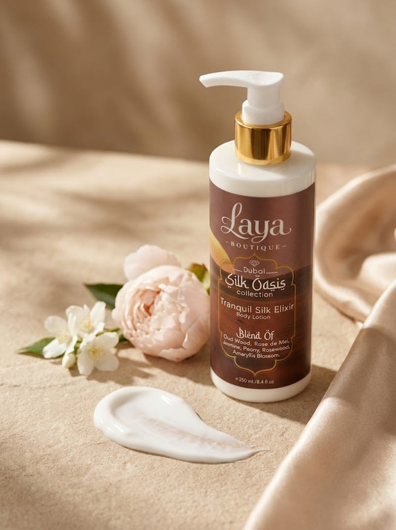 Tranquil Silk Elixir body lotion texture